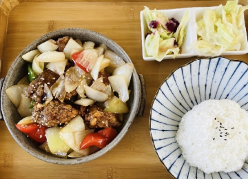 蜜汁咕咾肉套餐